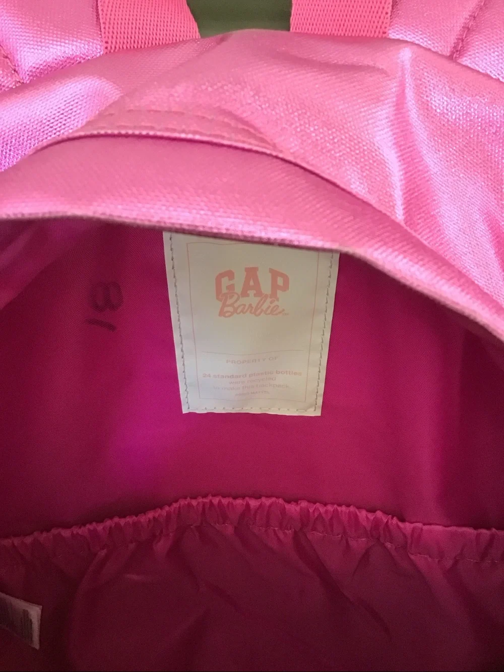 Barbie Gap hot pink full size backpack